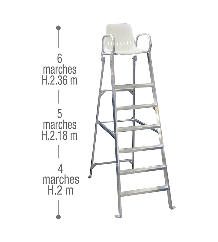 Aluminium Hexa Chair  - Lifeguard-Security Range